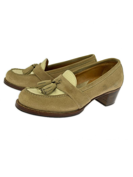 Le Yucca's×Enzo Bonafe ローファー リザードコンビタッセルローファー