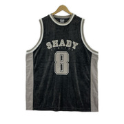 タンクトップ SHADY 3XL ベロア素材 ゲームシャツ グレー