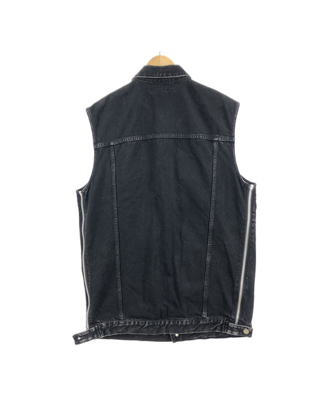 JOHN LAWRENCE SULLIVAN WASHED DENIM SLEEVELESS デニムベスト 22ss