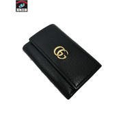 キーケース・キーリング GUCCI レザーキーケース 6連 ブラック