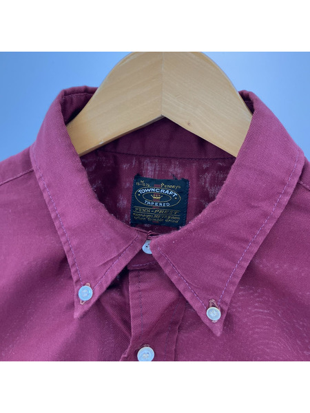 TOWNCRAFT 半袖シャツ 60-70s 半袖シャツ (M) ボルドー