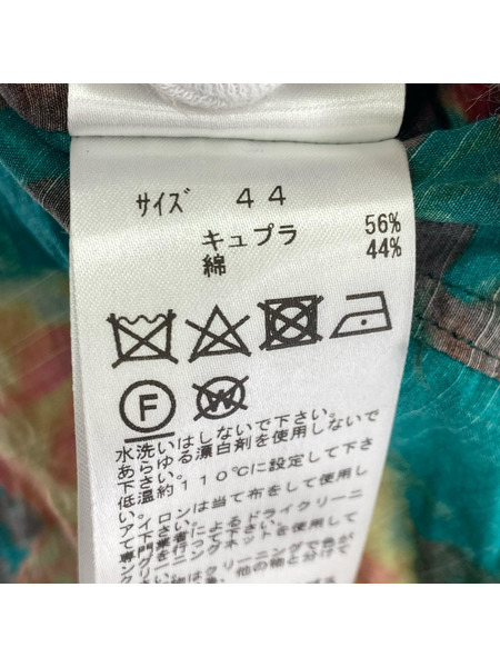 TOGA(VIRILIS) 長袖シャツ Cupra cotton print shirt  (44)