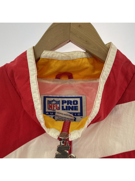 STARTER NFL ナイロンジャケット 赤 (XL)