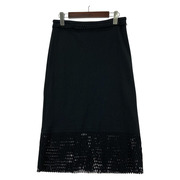 ISSEY MIYAKE ヒザ丈スカート 裾メッシュ