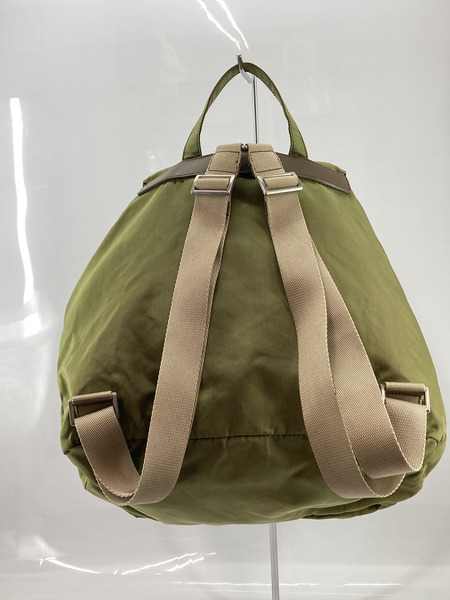 PRADA バックパック　ナイロンリュック　カーキ[値下]