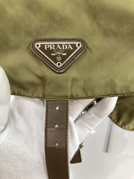 PRADA バックパック　ナイロンリュック　カーキ[値下]