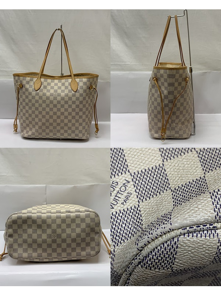 LV ダミエ・アズール ネヴァーフル MM 旧型 N51107 ダメージあり ルイ ヴィトン LOUIS VUITTON トートバッグ ショルダーバッグ 