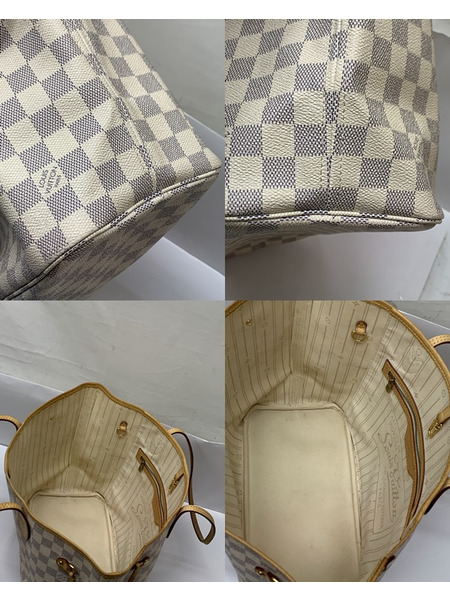 LV ダミエ・アズール ネヴァーフル MM 旧型 N51107 ダメージあり ルイ ヴィトン LOUIS VUITTON トートバッグ ショルダーバッグ 