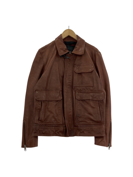 DIESEL Leather L-LUC Jacket ブラウン(S)