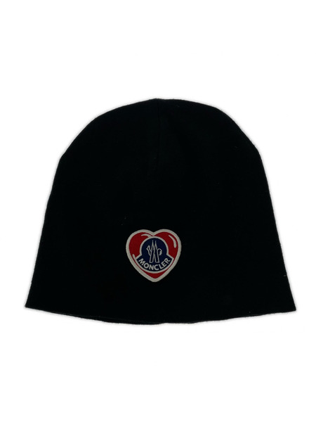 MONCLER ニットキャップ HEART LOGO PATCH BEANIE