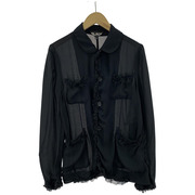 BLACK COMME des GARCONS シアーフリルテーラードジャケット 1K-J027(S)