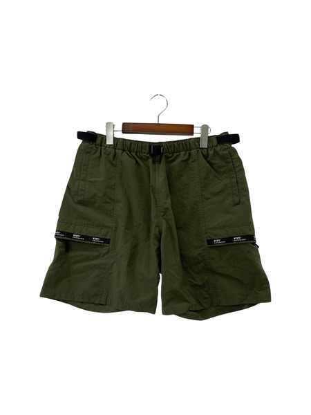 WTAPS 19SS TRACKS SHORTS/SHORTS.NYLON.TUSSAH カーキ (02)