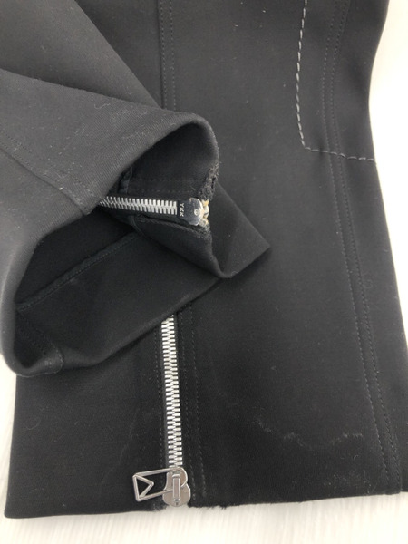 BOTTEGA VENETA 2021MODEL ウール 裾ジップ スレッチデザインパンツ 黒