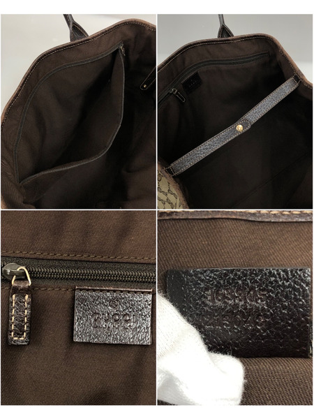 GUCCI プリンシーライン リボン/GG柄 トートバッグ 163805 ※状態考慮