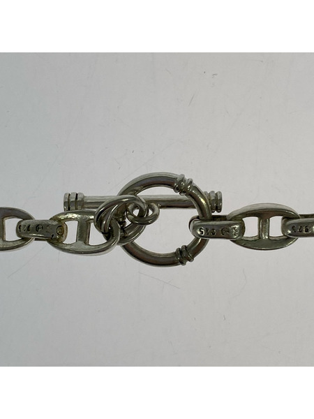 OLD・VINTAGE メキシカンジュエリー アンカーチェーン シルバーネックレス