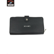 BEAMS レザーウォレット BLK