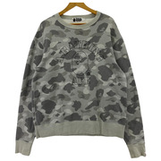 A BATHING APE windage hold off camo sweat(L)グレー