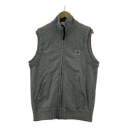 STONE ISLAND ジャケット ロゴワッペン ジップアップ スウェットベスト グレー (L)