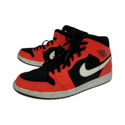 NIKE スニーカー AIR JORDAN 1 MID/BLACK/INFRARED/29cm