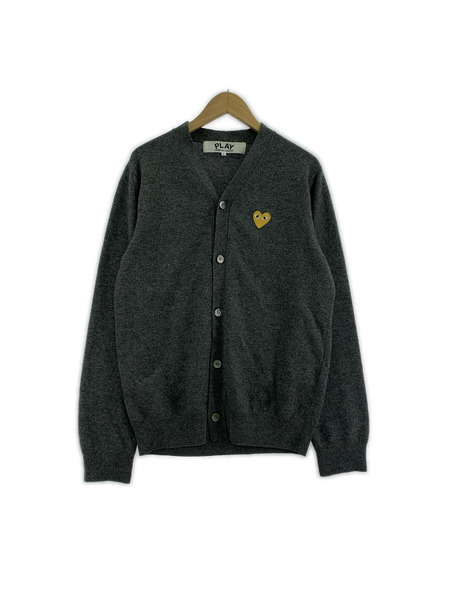 COMME des GARCONS カーディガン PLAY ハートワッペン