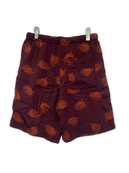 DRIES VAN NOTEN ショートパンツ 23SS 総柄 赤 (46)
