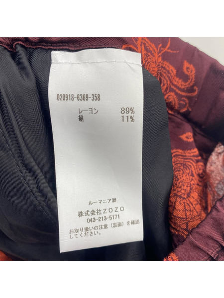 DRIES VAN NOTEN ショートパンツ 23SS 総柄 赤 (46)