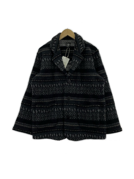 テーラードジャケット・ブレザー dress hippy NEW ORLEANS KNIT JACKET 黒