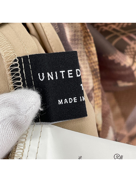 UNITED TOKYO 長袖シャツ 総柄 ブラウス