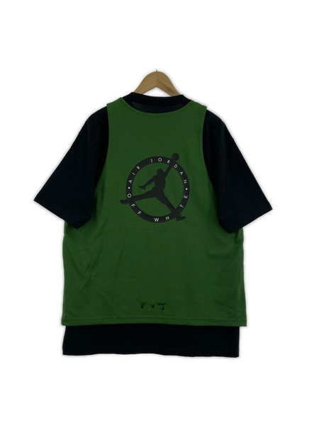 NIKE 半袖Tシャツ・カットソー JORDAN BRAND×OFF-WHITE S/S TOP 緑 (S)
