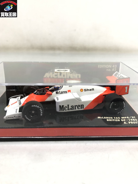 ミニチャンプス 1/43 マクラーレン TAG MP4/2C 1986 NO.42｜商品番号 