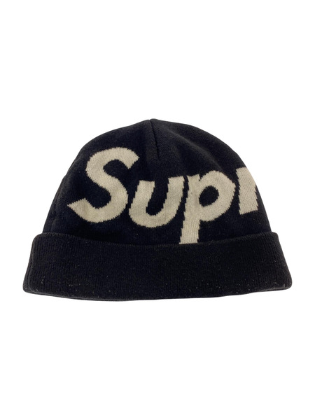 Supreme カシミヤ混 ニット帽 黒