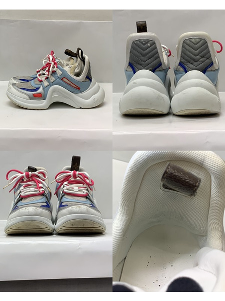 LV LVアークライトライン スニーカー Size41 GO0199 本体のみ ダメージあり ルイ ヴィトン LOUIS VUITTON  靴 ローカットスニーカー
