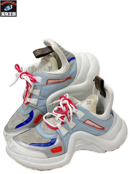 LV LVアークライトライン スニーカー Size41 GO0199 本体のみ ダメージあり ルイ ヴィトン LOUIS VUITTON  靴 ローカットスニーカー