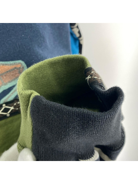 Supreme×Number(N)ine 25AW Patchwork Zip Up Hooded Sweatshirt XL