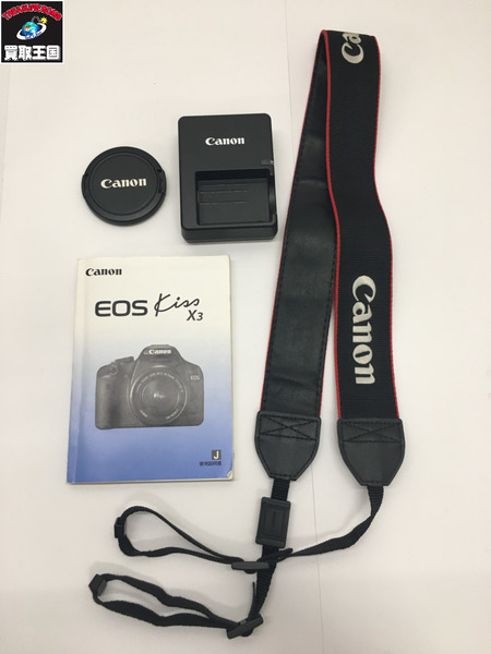 EOS KISS X3 一眼レフカメラ EF75-300mmレンズ  動作OK 充電器ストラップ付