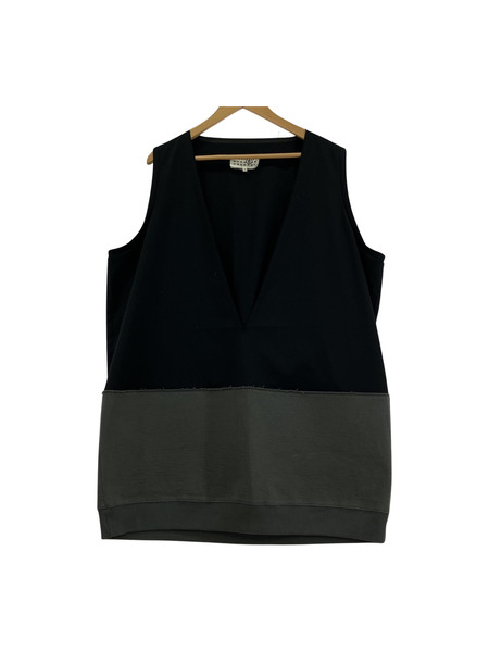 MM6/BLACK OVERSIZED VEST