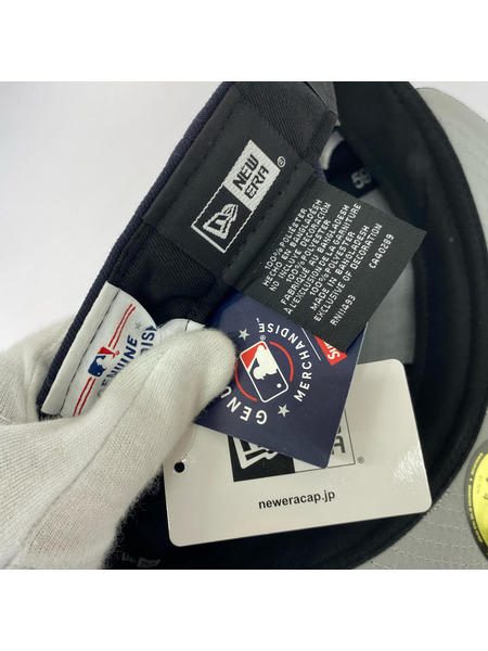 Supreme キャップ ×NEW ERA 59FIFTY ネイビー ヤンキース 7 3/8[値下]