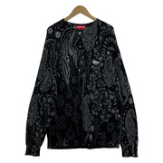 Supreme 24SS Printed Paisley Sweater 黒 (L)