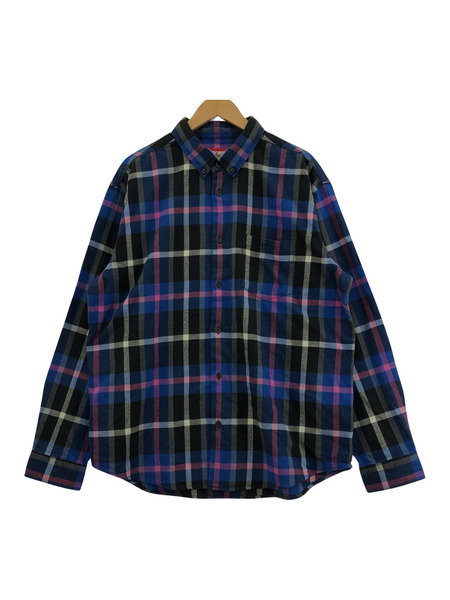 Supreme 23AW Plaid Flannel Shirt /ブルー[値下]