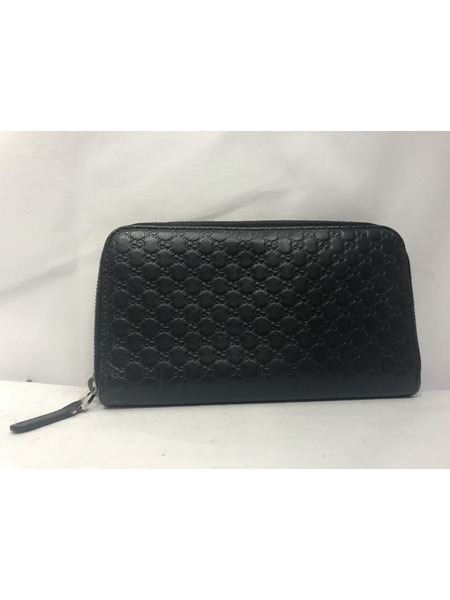 GUCCI ﾗｳﾝﾄﾞﾌｧｽﾅｰ長財布 544473 黒