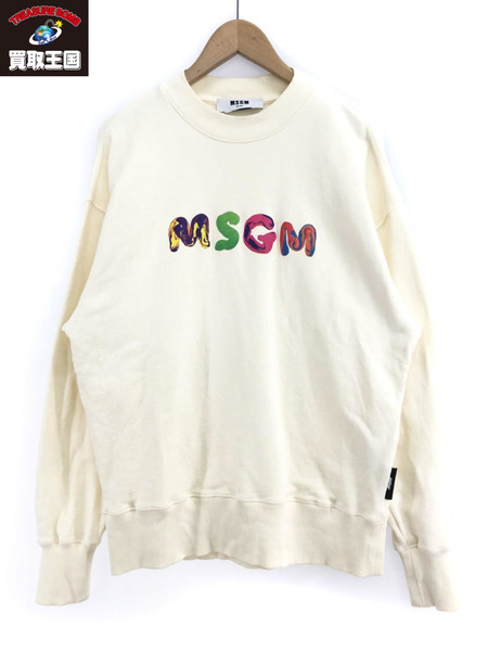 MSGM L Sロゴプリントスウェット S[値下]