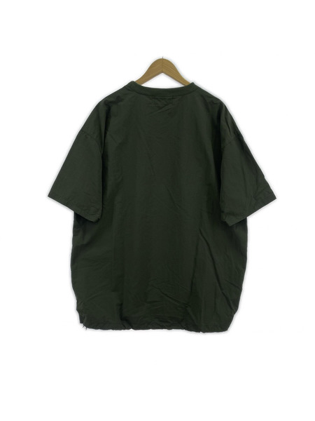 natto 半袖Tシャツ・カットソー ドローストリングナイロンプルオーバー カーキ