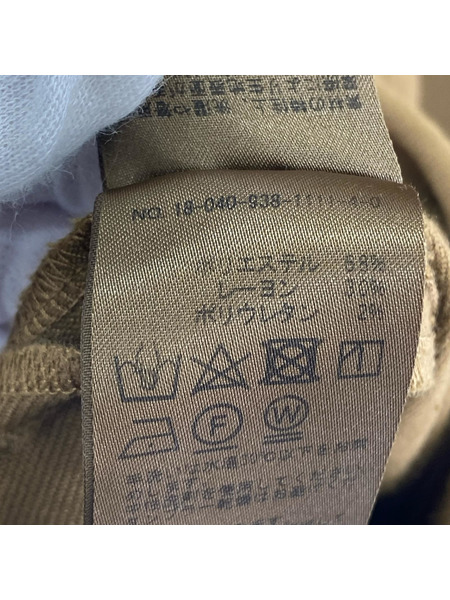 長袖ワンピース VERMEIL par iena ウエストシェイプパフスリーフワンピース 茶[値下]