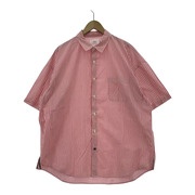 19SO Stripe Shirt ストライプシャツ (XL) ホワイト×レッド