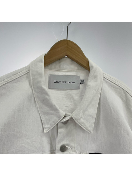 Calvin Klein Jeans デニムジャケット 40IP794 白 (XXL)