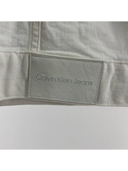 Calvin Klein Jeans デニムジャケット 40IP794 白 (XXL)