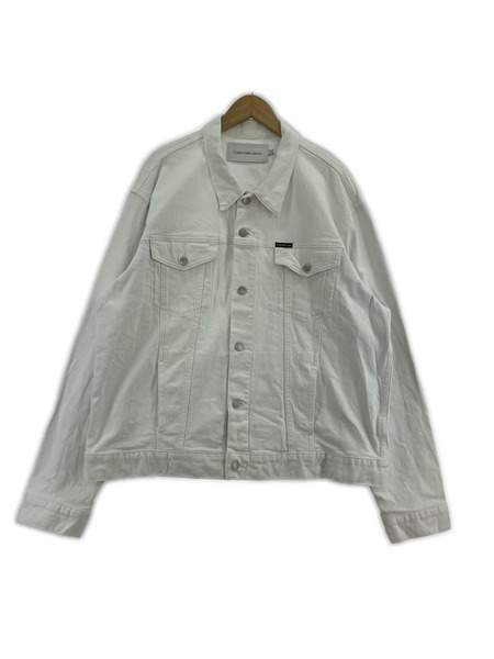 Calvin Klein Jeans デニムジャケット 40IP794 白 (XXL)