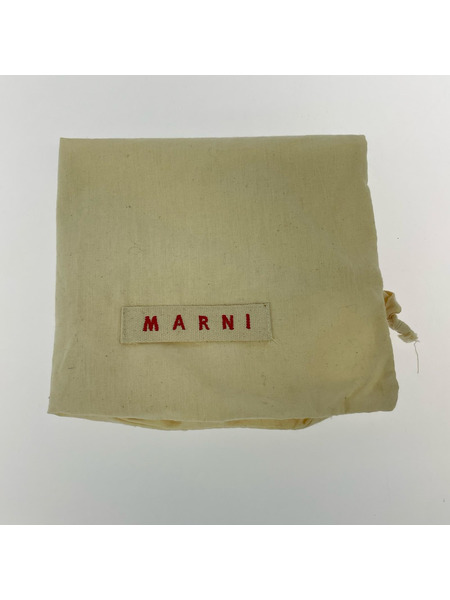 MARNI ハンドバッグ ガマ口 ミニバッグ 赤紫