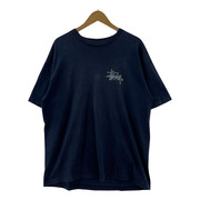 STUSSY 90s 紺タグ ロゴ Tシャツ (XL) 紺