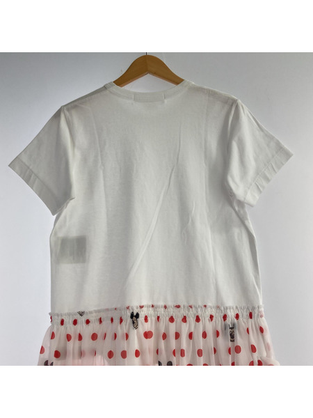 COMME des GARCONS 半袖ワンピース DISNEY/ミッキー×ドット/AD2021/白/M